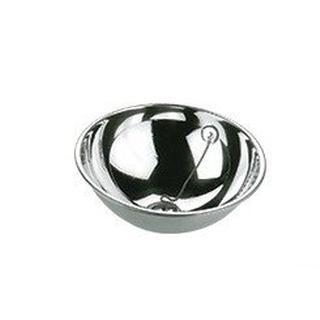 Semi-spherical hand washer bowl for top mounting with polished finish