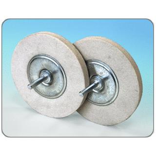 Shaft mounted felt discs